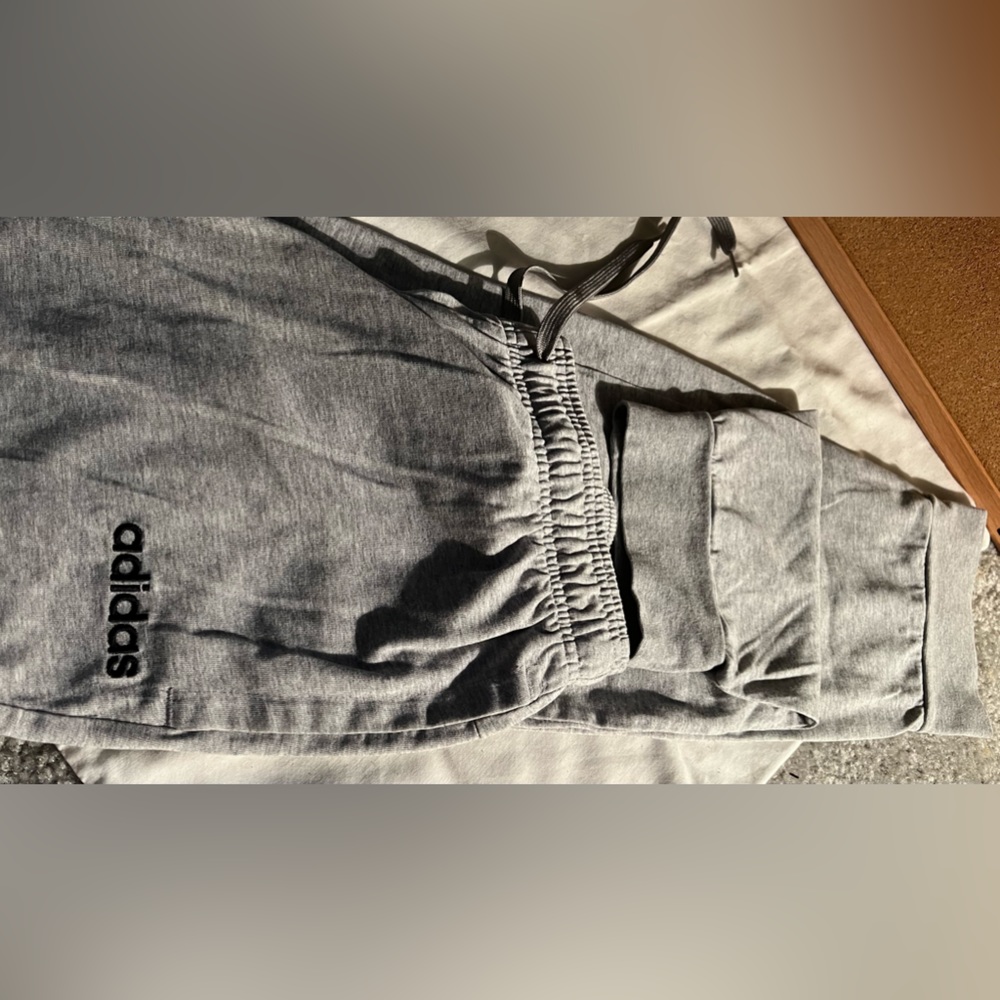 Men’s gray adidas sweatpants